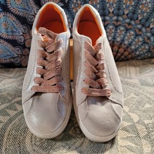 Zara glitter suede sneakers